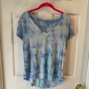 Blue Tie-Dye Women's Top